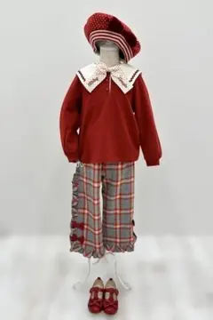 ♥シャーリーテンプル♥ロゴリボンセーラープルオーバー♥120♥アカ♥