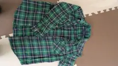 Polo 長袖チェックシャツ グリーン・ネイビー