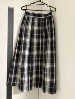 チェック柄ロングスカート　Mサイズ
