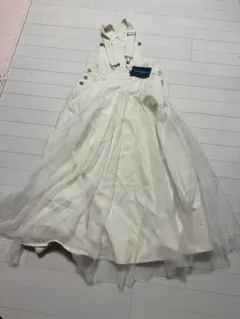 チュールドッキング　サロペットスカート