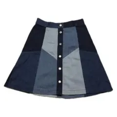Ray BEAMS デニムパネルフレアスカート 美品のサムネイル
