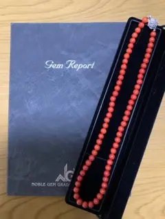 天然珊瑚　コーラル サンゴネックレス SILVER刻印