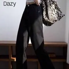 Dazy ブラック ストレートデニム ハイウエスト Mサイズ
