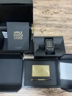 【正規品未使用】ゴールデンコンセプト　シルバー/ブラック 高級アップルウォッチケースブランド「GOLDEN CONCEPT