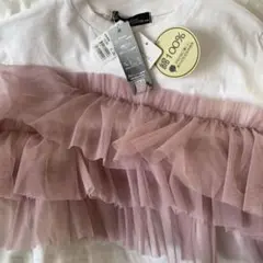 長袖フリルTシャツ