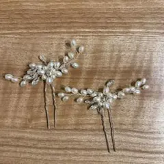 ヘアピン パール 結婚式 パーティー ウェディング