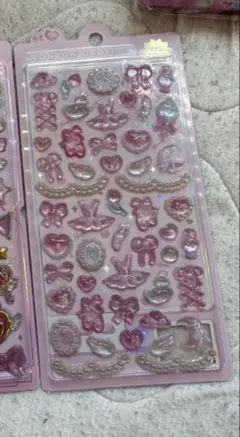 ボンボンドロップシール　ガーリー　ピンク