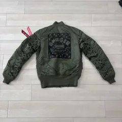 ALPHA ×X-girl×BURGER RECODRS MA-1 リバーシブル