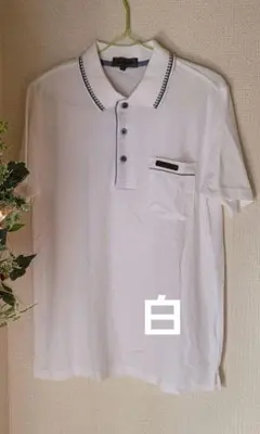 CLAUDIO VALENTINO ポロシャツ ホワイト S