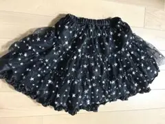 パニエ チュールスカート 裏地付き ブラック