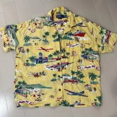 Polo by Ralph Lauren アロハシャツ イエロー　くま　ベアーのサムネイル