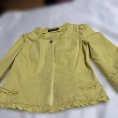 M'S GRACY エムズグレイシー フリル ノーカラージャケット新品38のサムネイル