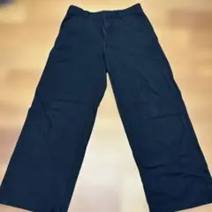 UNIQLO U ブラック　ワイドストレートパンツ