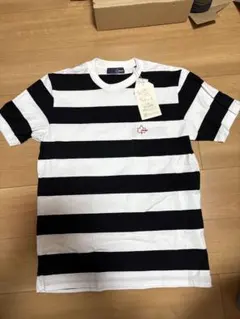 ロゴスデイズ　ストライプ ブラック Tシャツ LLサイズ