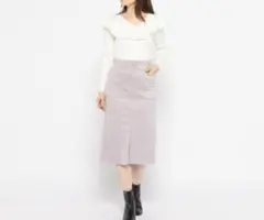 【売り切り価格】スエードタイトスカート