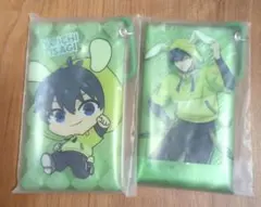 ①　ブルーロック 潔世一 カラナビ付きミニクリアポーチ　ナムコ限定