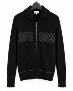 Paul Smith ポールスミス ウールニット ジップカーディガン 短丈 M