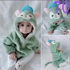 子供 70 ロンパース ふわふわ カバーオール コスチューム