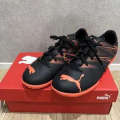 PUMA フットサルシューズ 23.0cm ブラック/オレンジ アタッカントIT
