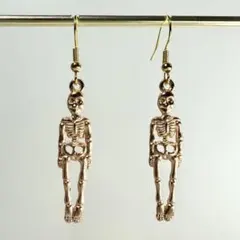 ガイコツ　骨　ピアス　イヤリング　ハロウィン