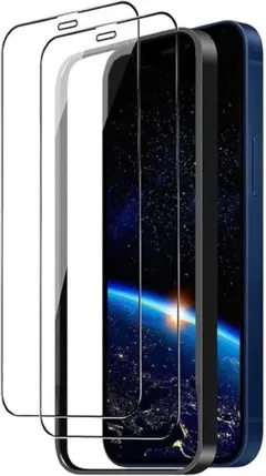 ガラスフィルム iPhone 12 mini 用 5.4インチ対応 ガイド枠付き
