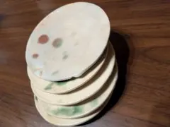 陶磁器の皿 手づくり質感　豆皿　5枚セット