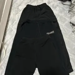 グローバルワーク　黒いロゴ入りスウェットパンツ　3点セット　150 140