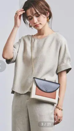 UNITED ARROWS ＊ラインが綺麗な5分袖Vネックブラウス 38