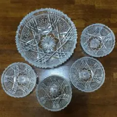クリスタルガラス ボウル 5個セット