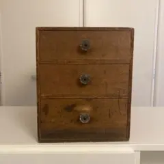 ❤️昔の小引き出し　レトロ小引き出し　骨董小引き出し　アンティーク小引き出し 小引出し 日本製 シンプル 昭和初期 22x32x25.5cm