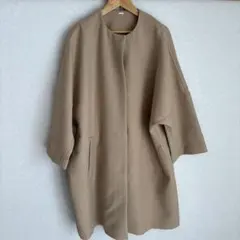 トゥモローランド Ballsey ノーカラーコート ベージュ 34 - メルカリ
