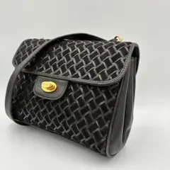 BALLY バリー　スエード編み込みショルダーバッグ ヴィンテージ　レトロ