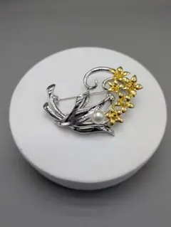 あこや本真珠 花モチーフブローチ 7.1mm 艶極上 アウトレット