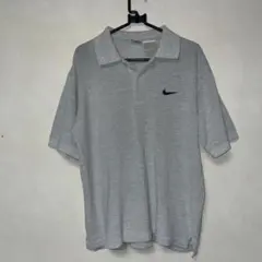 90s Nike グレー ポロシャツ