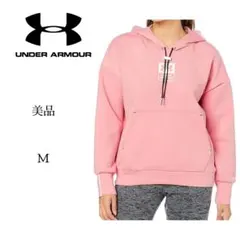 UNDER ARMOUR アンダーアーマーパーカーピンク M 美品