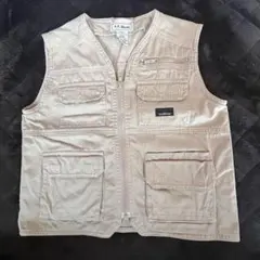 L.L.Bean ベージュ コットンベスト 00年代