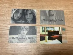 アバクロ、スタバ 、2000年代初期 ギフトカード USA正規店 レア