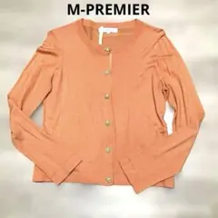 M-PREMIER カーディガン M オレンジ　ゴールドボタンのサムネイル