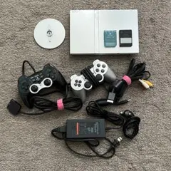 PlayStation2 サテンシルバー 本体 コントローラー メモリーカード付