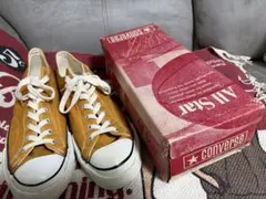 70s コンバース チャックテイラー　カラシ　箱付き