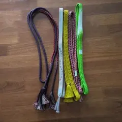 帯締めセット（紫・ピンク・黄色・緑）