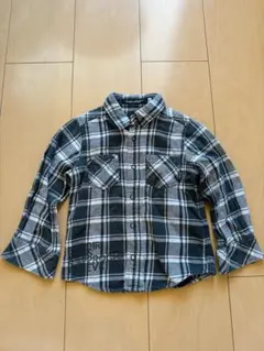 BeBe 長袖チェックシャツ 100 キッズ