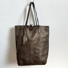 【美品】ゴールド ブラウン レザートートバッグ　イタリアレザー