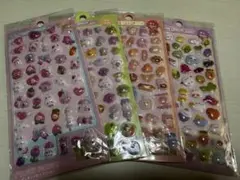 ボンボンドロップ風シール　ぷくぷくシール　4枚セット　まとめ売り