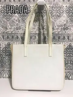 【中古品】PRADA プラダ レザー×テスートナイロン トートバッグ ショルダー