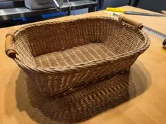バスケット 収納かご ハンドル付き 2個セット