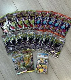 m*】様 ポケモンカード バラパック 5種 計22パック まとめ売り スタートデ