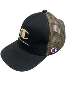 Champion ブラック 迷彩 メッシュキャップ