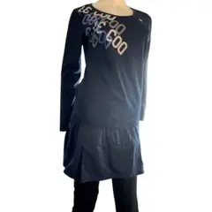 ルコック テニス 細見え セットアップ 長袖 レディース Lサイズ ネイビー