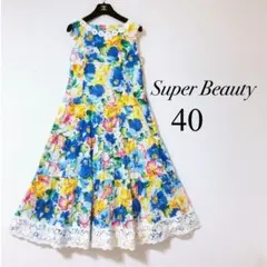 スーパービューティー♡花柄レースワンピース